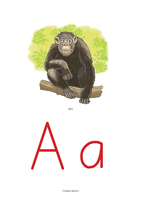 Bogstavkort Dansk for Sprogører